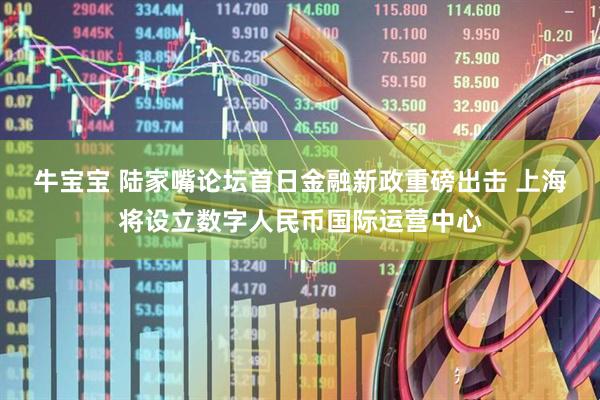 牛宝宝 陆家嘴论坛首日金融新政重磅出击 上海将设立数字人民币国际运营中心